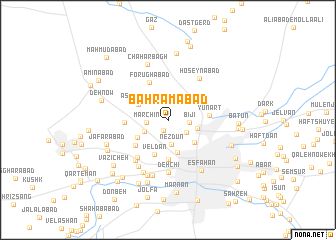 map of Bahrāmābād