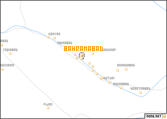 map of Bahrāmābād