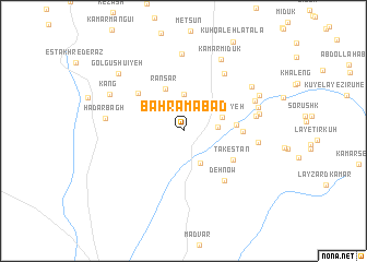 map of Bahrāmābād