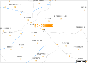map of Bahrām Bak