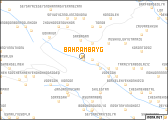 map of Bahrām Bayg