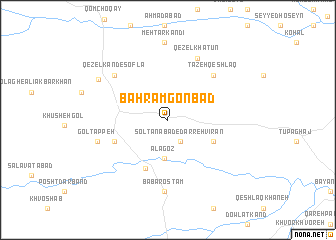 map of Bahrām Gonbad