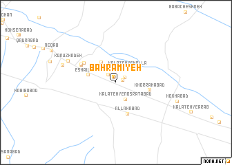 map of Bahrāmīyeh