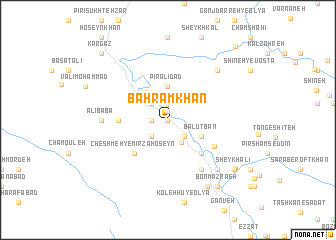 map of Bahrāmkhān