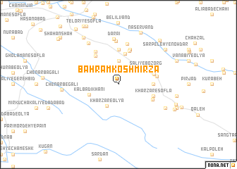 map of Bahrām Kosh Mīrzā