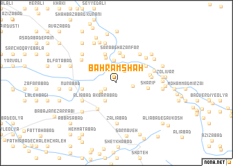 map of Bahrām Shāh