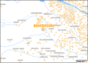 map of Bahrām Shāh