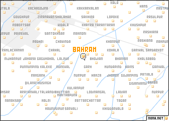 map of Bahrām