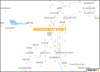 map of Baḩrān Bin Thābit