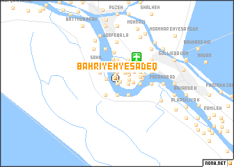 map of Baḩrīyeh-ye Şādeq