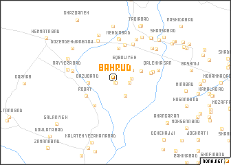 map of Baḩrūd