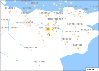 map of Baḩr