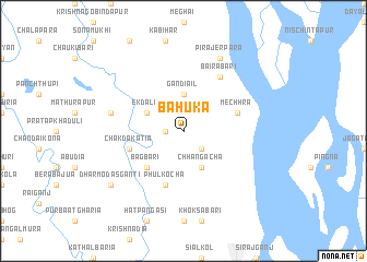 map of Bāhuka