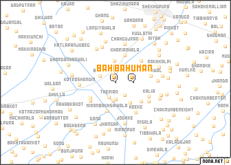 map of Bahūmān