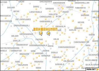 map of Bahūmān