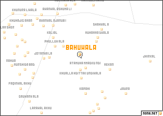 map of Bāhūwāla