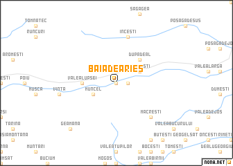 map of Baia de Arieş