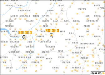 map of Baiama