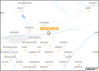 map of Baia-Sprie