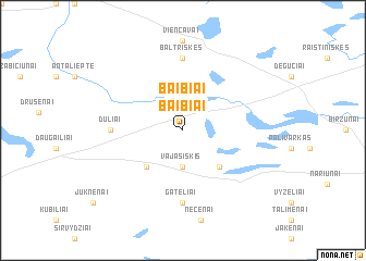 map of Baibiai