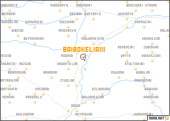 map of Baibokėliai II