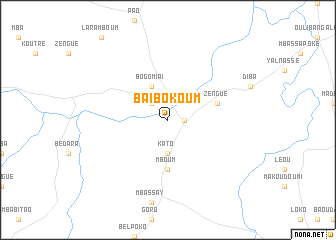 map of Baïbokoum