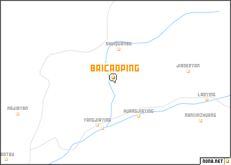 map of Baicaoping