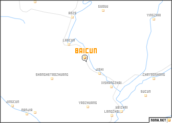 map of Baicun