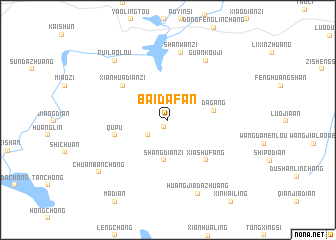 map of Baidafan