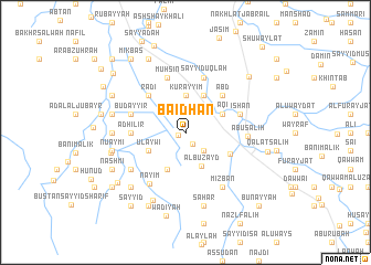 map of Baidhan