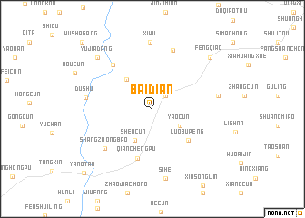 map of Baidian