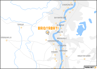 map of Baidyabāti