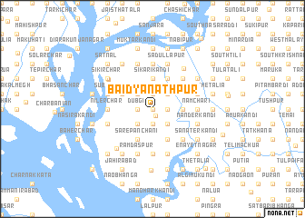 map of Baidyanāthpur