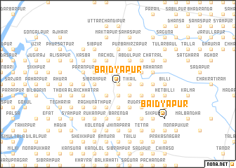 map of Baidyapur