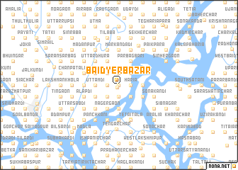 map of Baidyer Bāzār