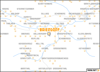 map of Baierdorf