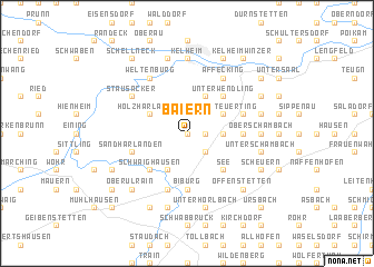 map of Baiern