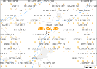 map of Baiersdorf