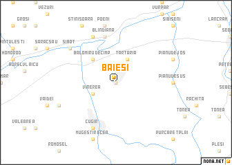 map of Băieşi