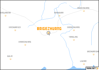 map of Baigezhuang