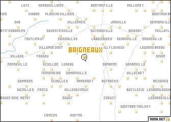 map of Baigneaux