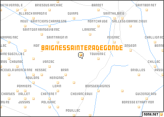 map of Baignes-Sainte-Radegonde