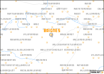 map of Baignes