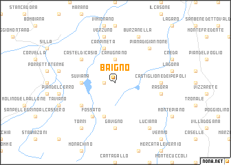 map of Baigno