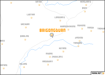 map of Baigongduan