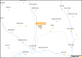 map of Baigou