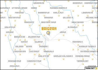 map of Baigrām