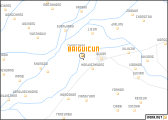 map of Baiguicun