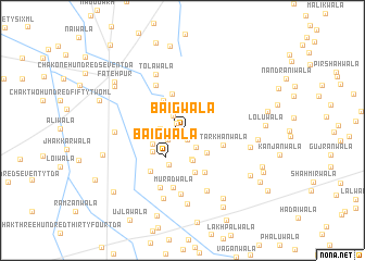 map of Baigwāla