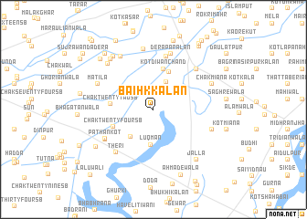 map of Baihk Kalān